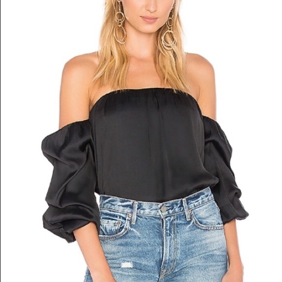 Bardot Satin Top - Picture 2 of 4